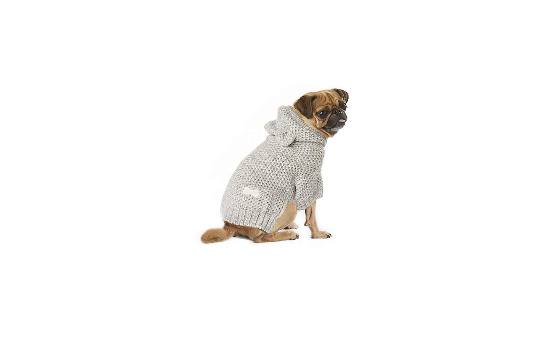 Wag-A-Tude Gray Marled Sweater