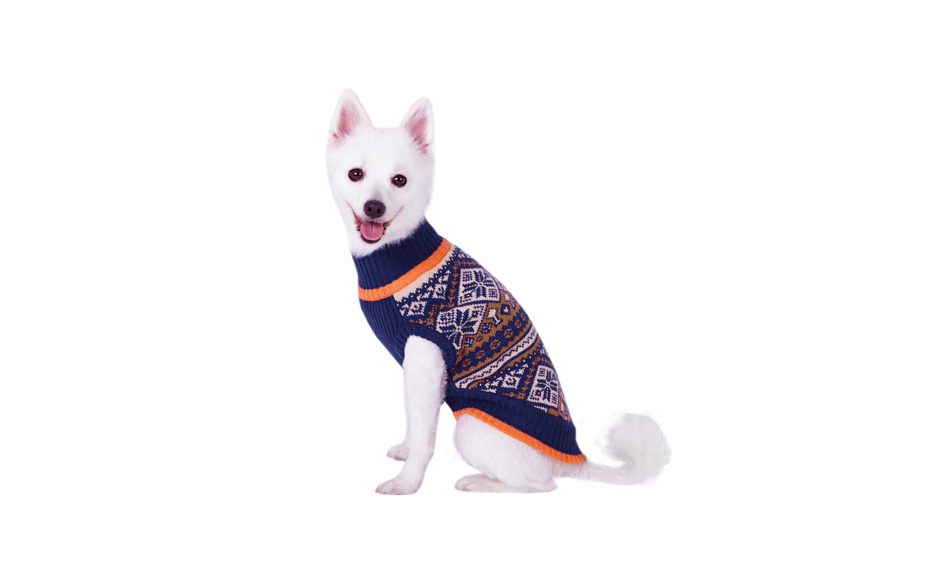 Blueberry Pet Nordic Fair Isle Sweater