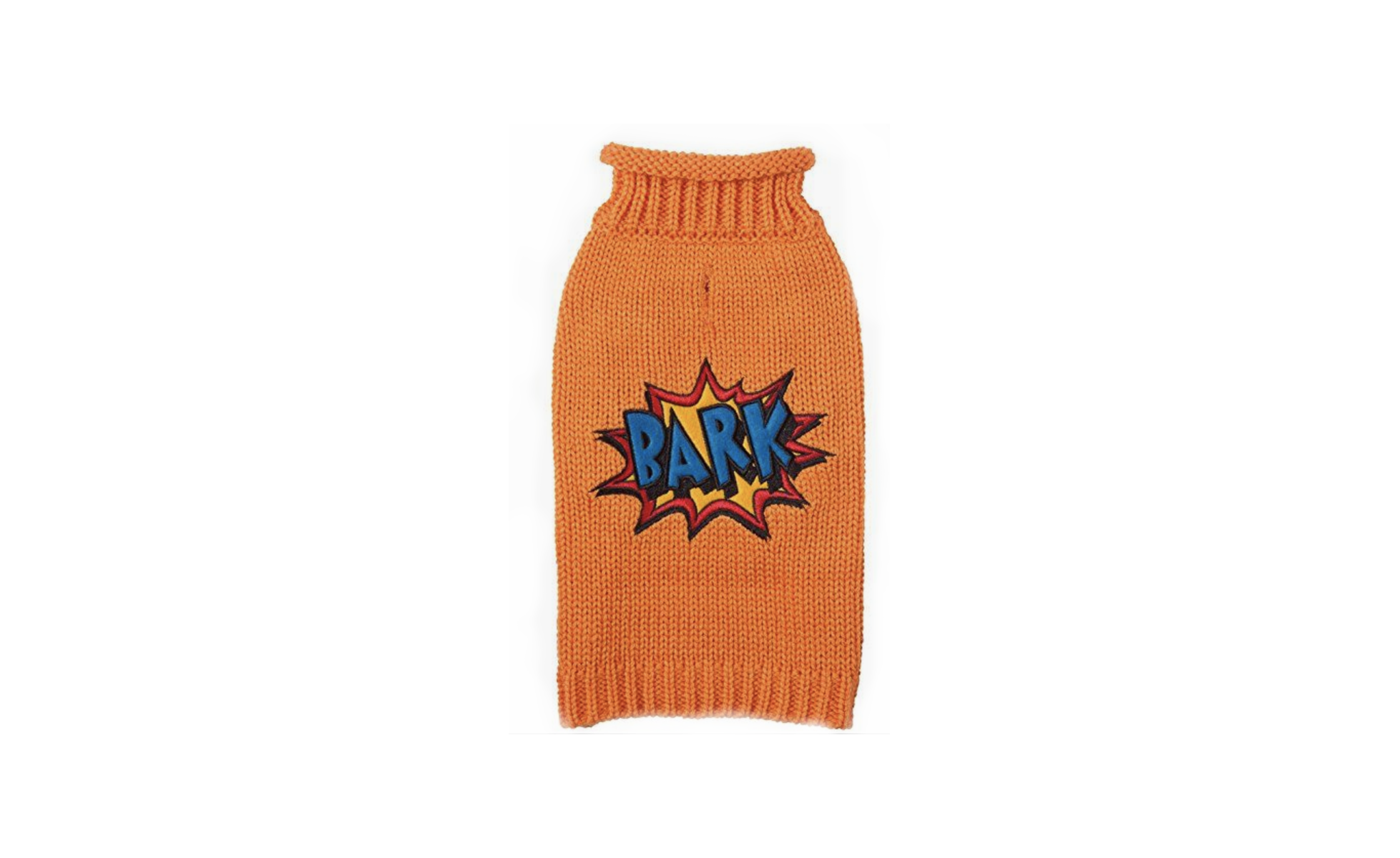 Rollneck Knit Comic Dog Sweater