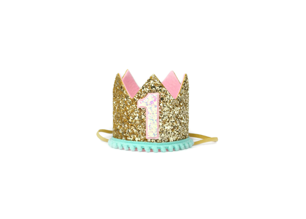 Glitter Crown Party Hat