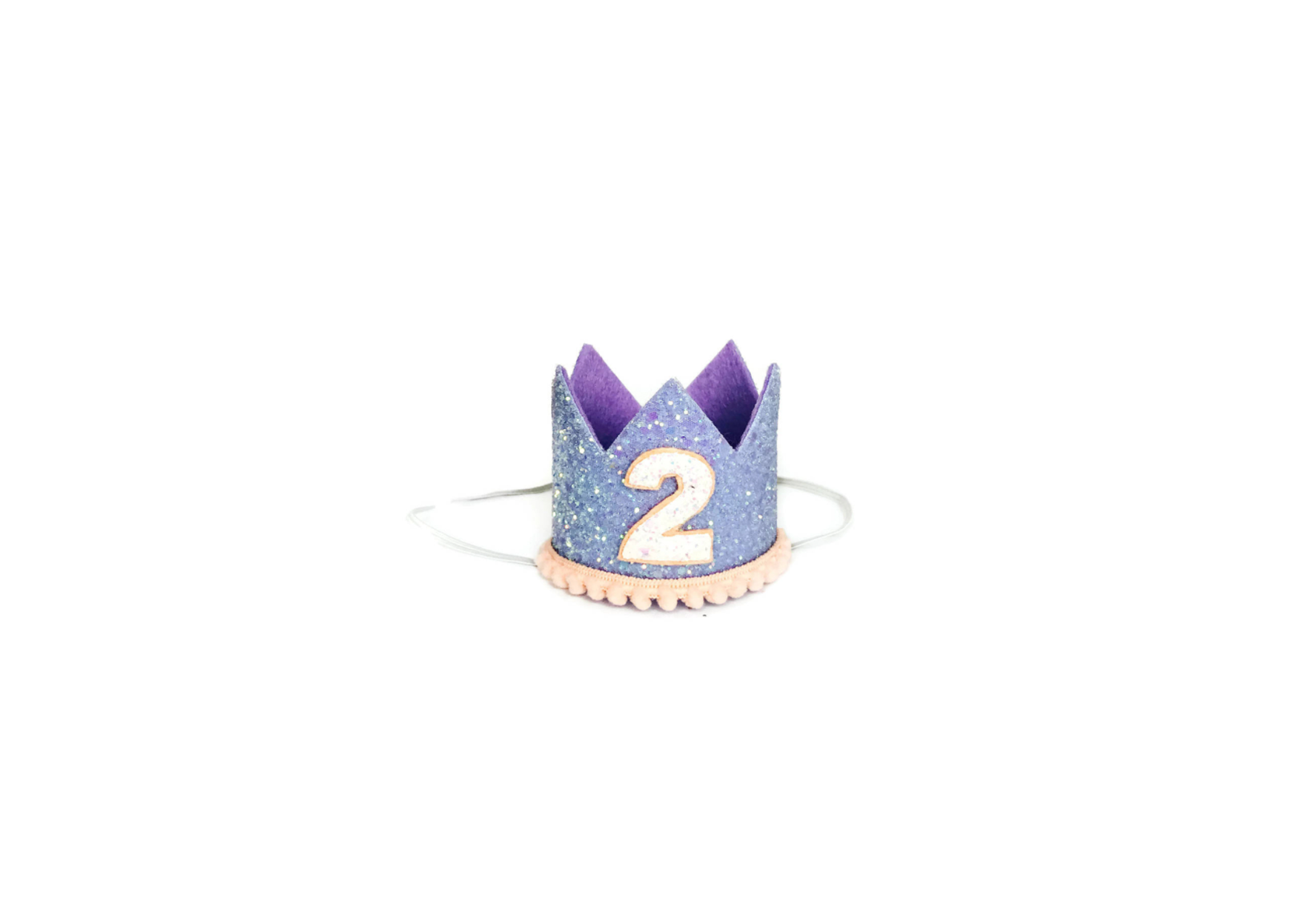 Lavender Glitter Crown