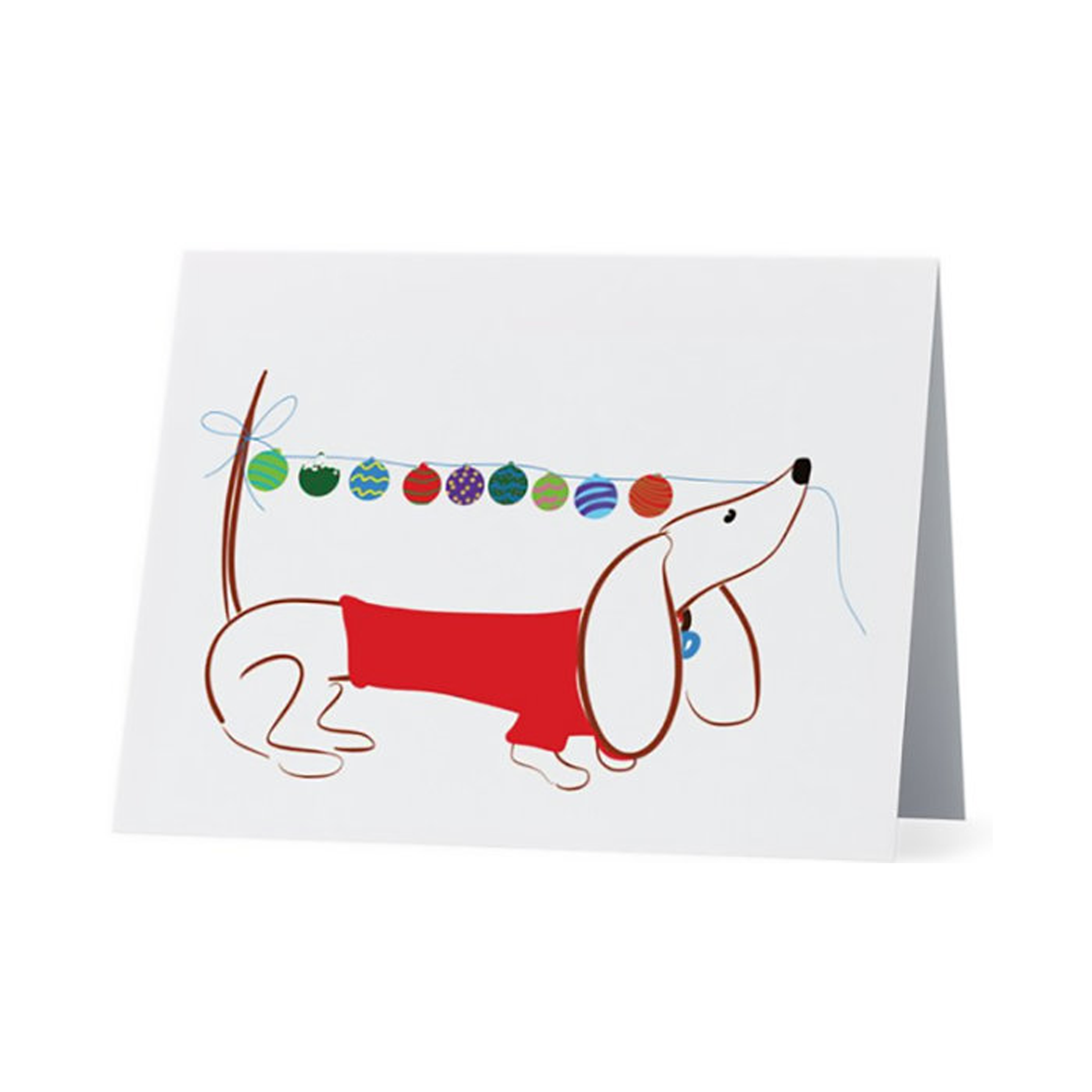 Christmas card of Gilmore the Dachshund©