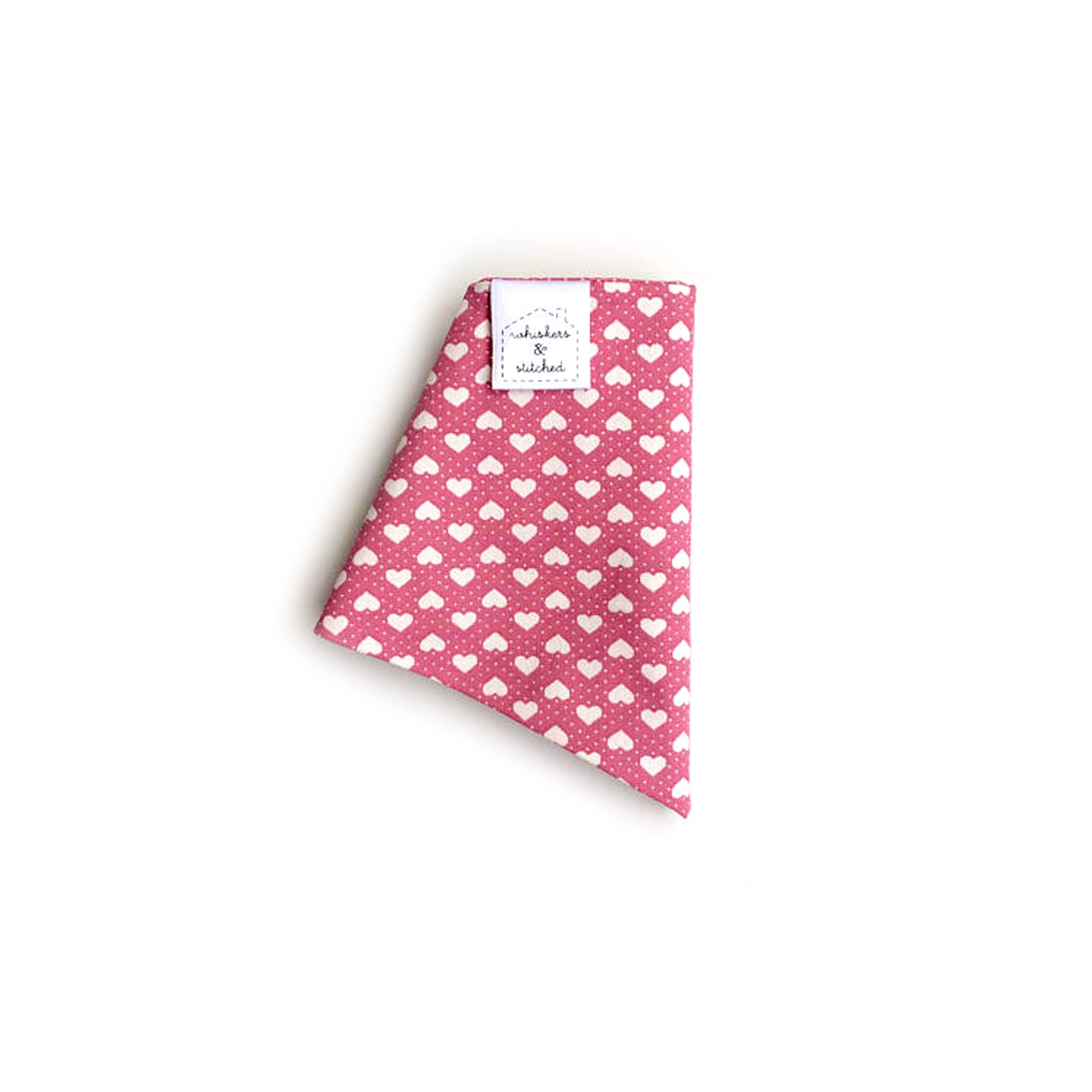 Pink Valentine's Heart Print Bandana