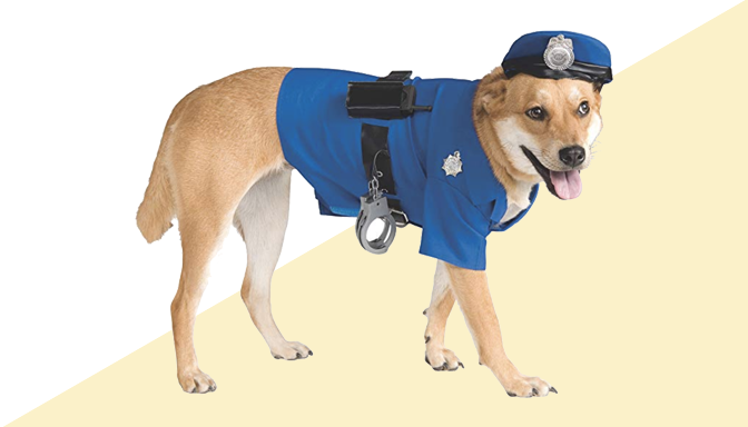 Policeman Dog Halloween Costume