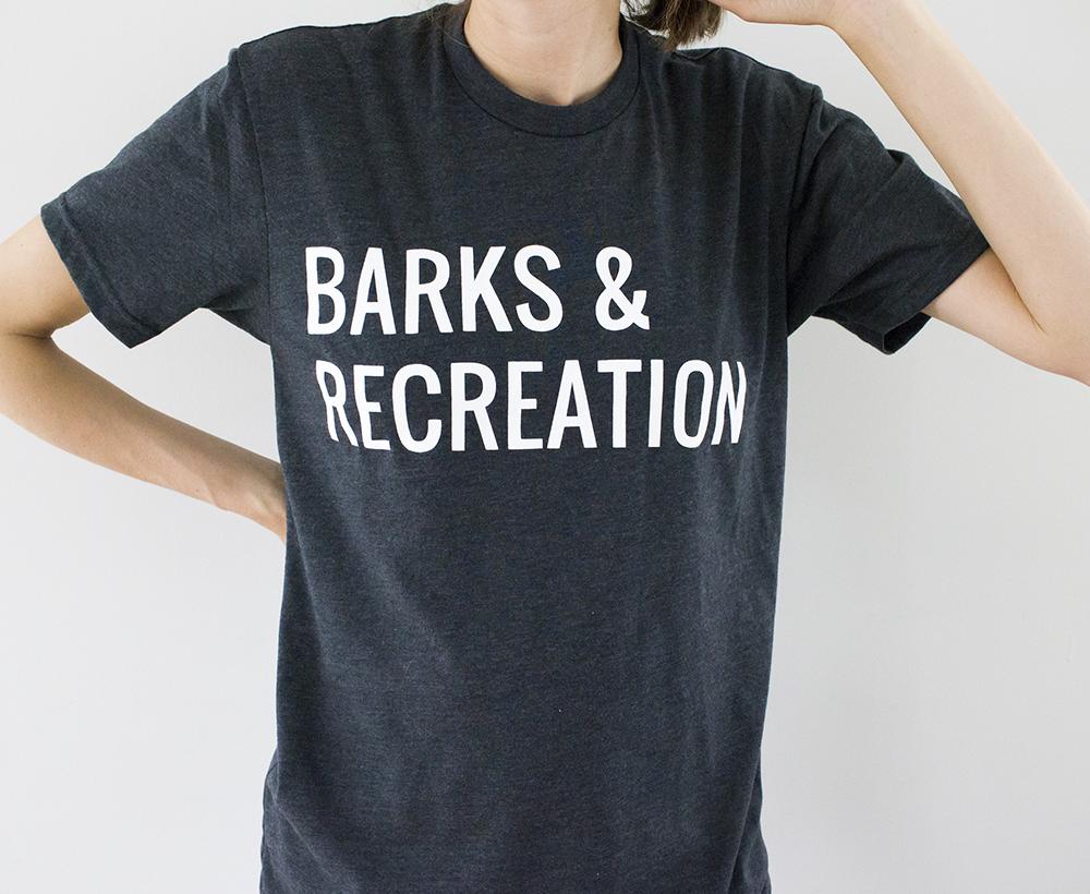 Hunter &amp; June Barks and Recreation Tee  in The Dapple's Black Friday Sales Round Up for Dog Lovers Including Dog Treats, Dog Toys, and Dog Beds on Sale