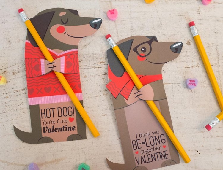 Kudzu Monster Card in 34 Cutest Dog Valentine's Day  Cards for Dog Lovers and Dog Moms