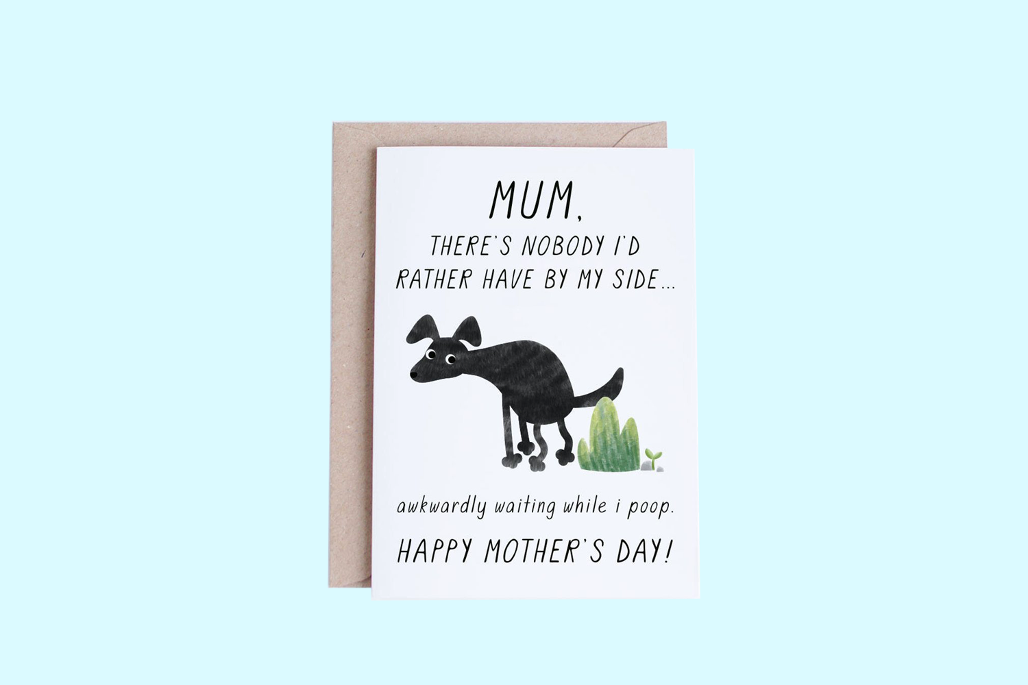 WaaHome Best Dog Mom Ever Mothers Day Card from Dog Puppy, Funny Mothers  Day Gift Card for Dog Mom, Dog Mom Gifts Card for Women, Dog Mom Card with