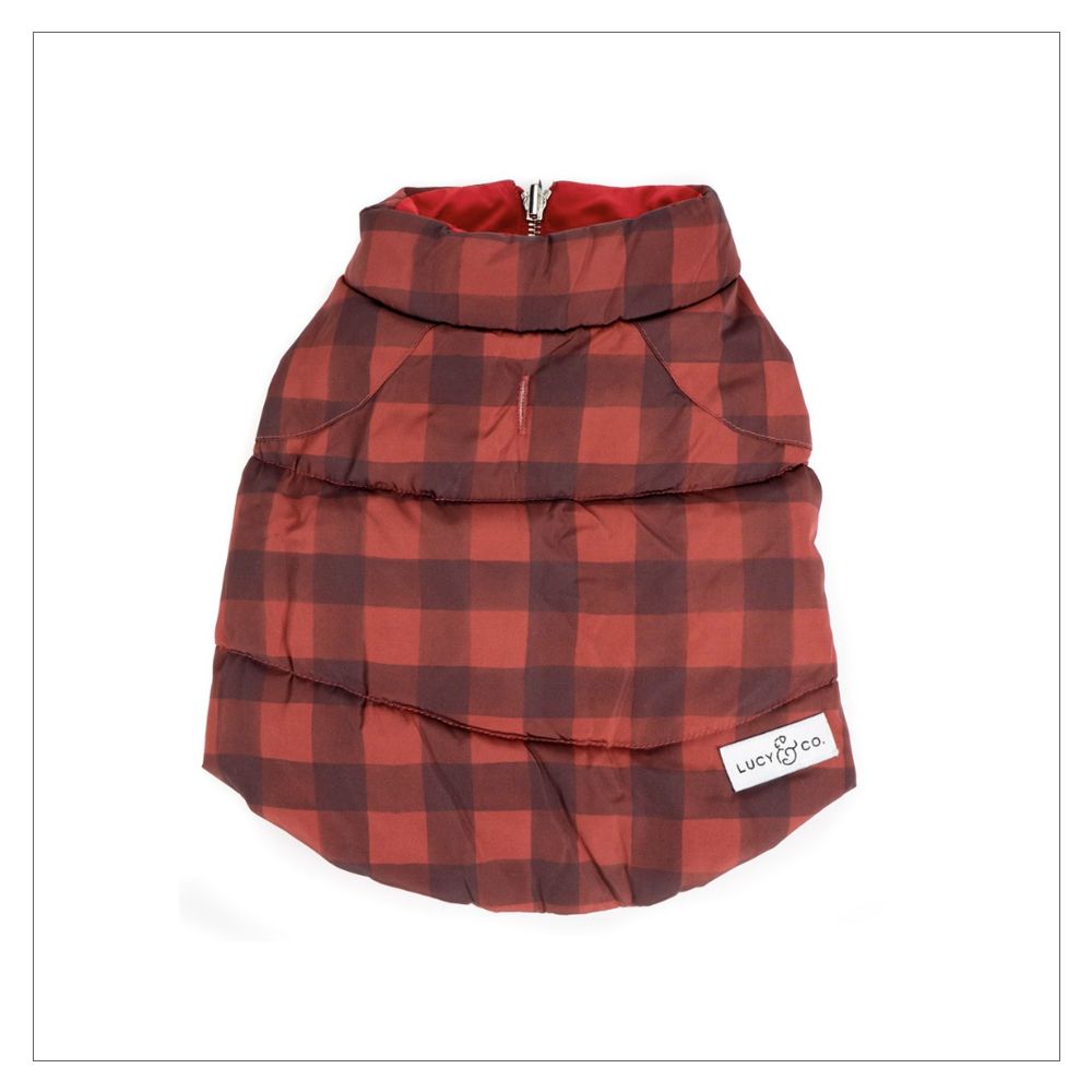 Lucy and Co. Buffalo Plaid Reversible Dog Vest