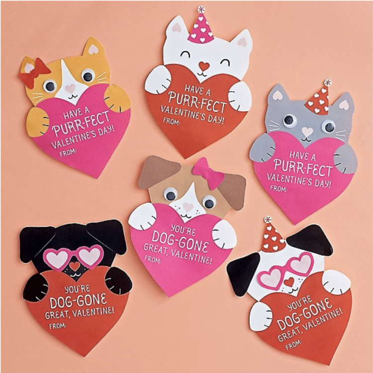 Papersource Puppies and Kittens Valentine Kit in 34 Cutest Dog Valentine's Day  Cards for Dog Lovers and Dog Moms