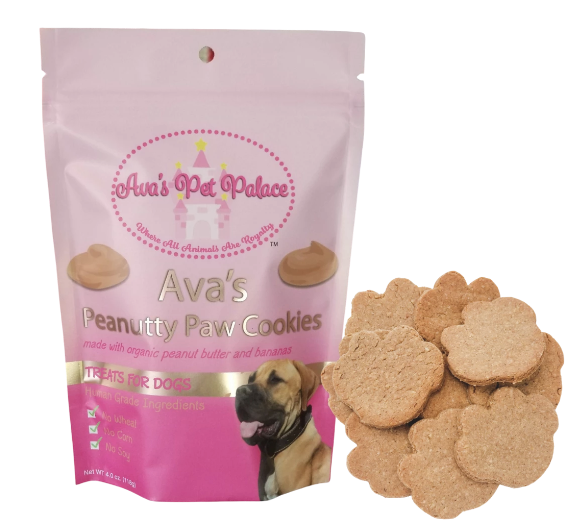 Ava's Pet Palace Peanut Butter Dog Treats