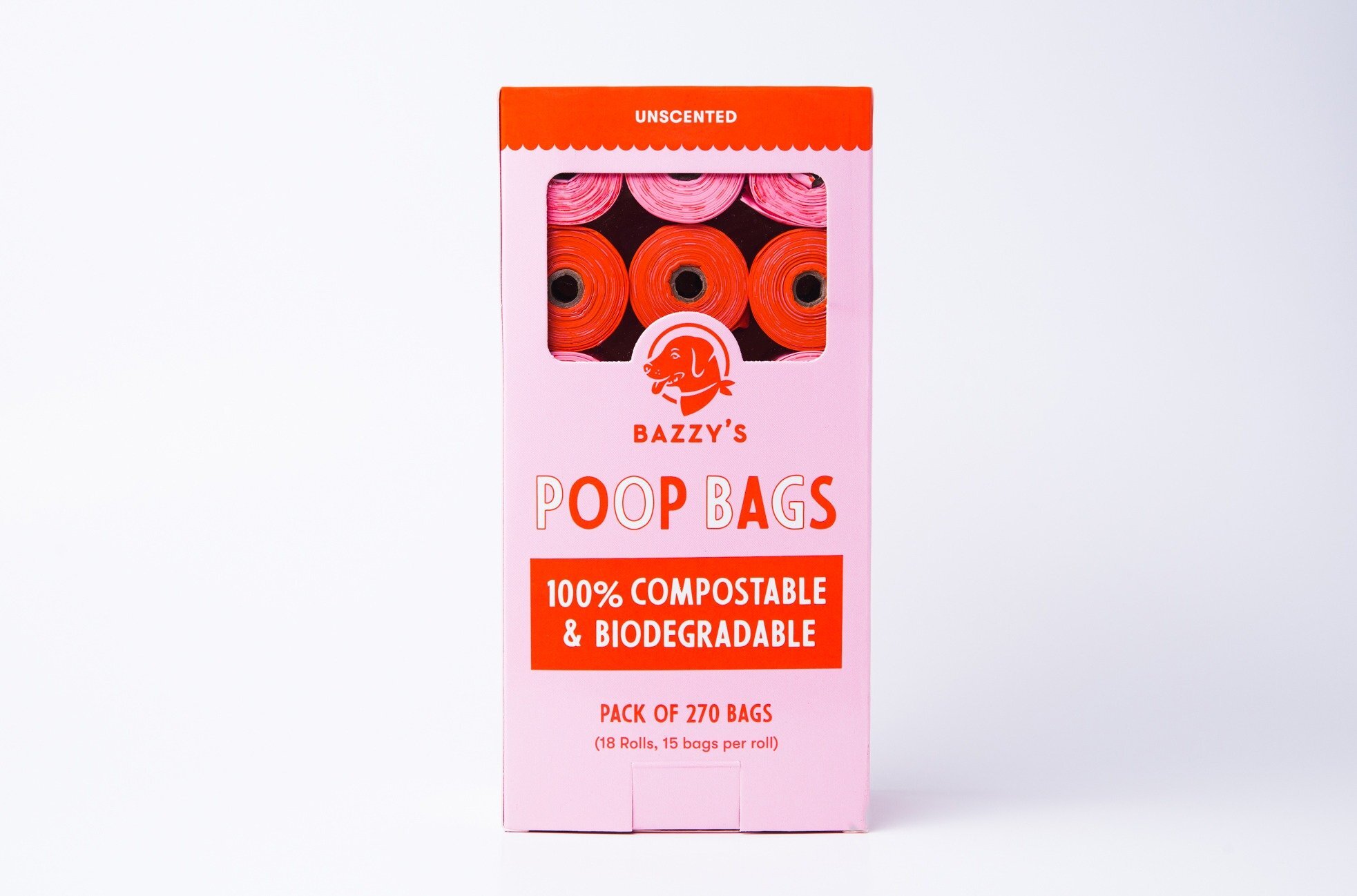 Bazzy's Compostable Pet Poop Bags in Pink