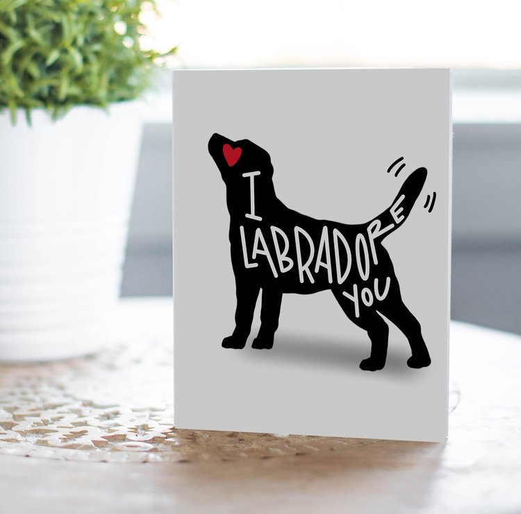 Labradore Valentine in 34 Cutest Dog Valentine's Day  Cards for Dog Lovers and Dog Moms