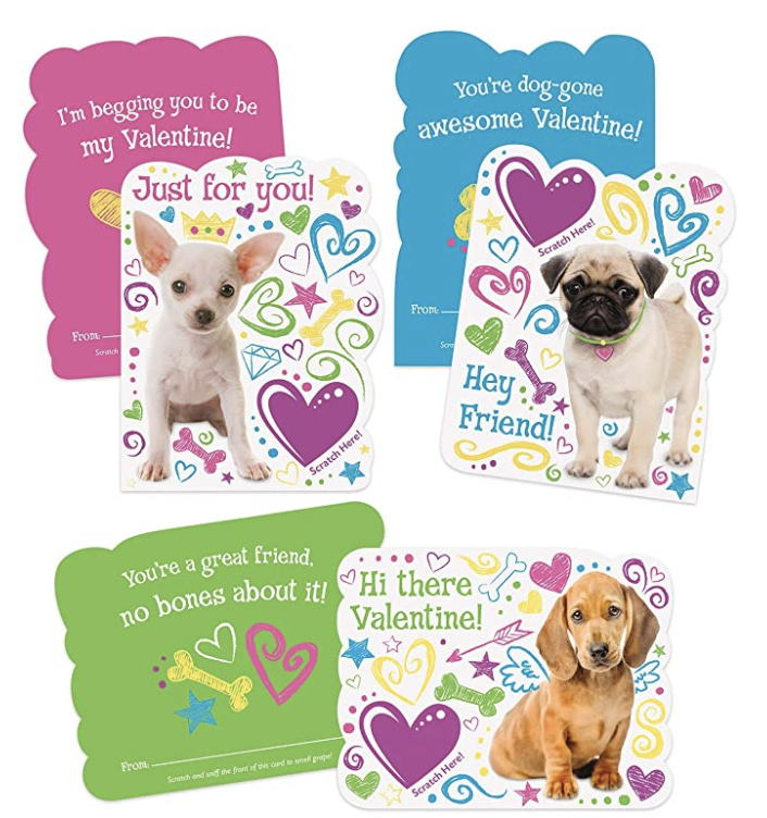 Scratch and Sniff Dog Valentine Set in 34 Cutest Dog Valentine's Day  Cards for Dog Lovers and Dog Moms