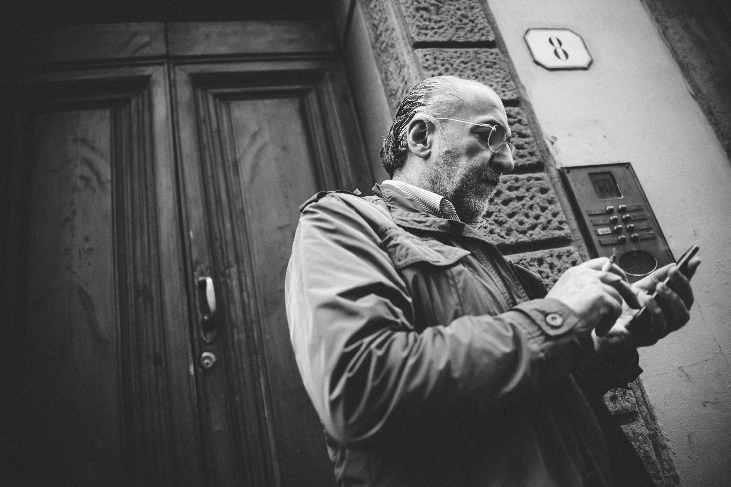 The guy on his phone