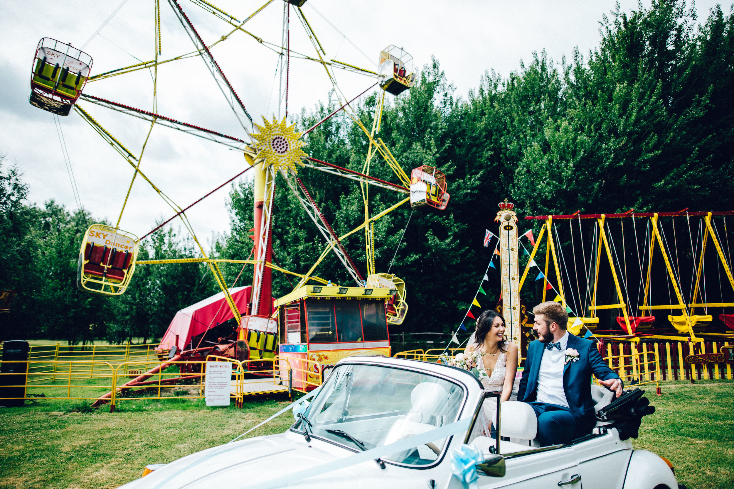 Vintage care and vintage fairground at Marleybrook House