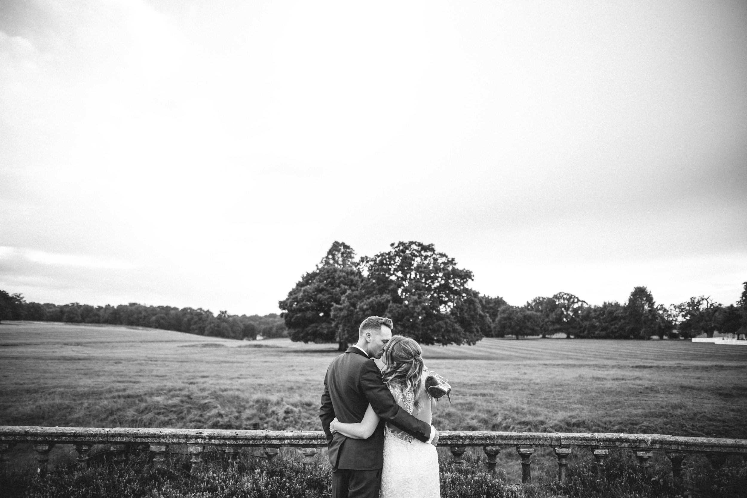 The Bride and Groom at Quendon Hall