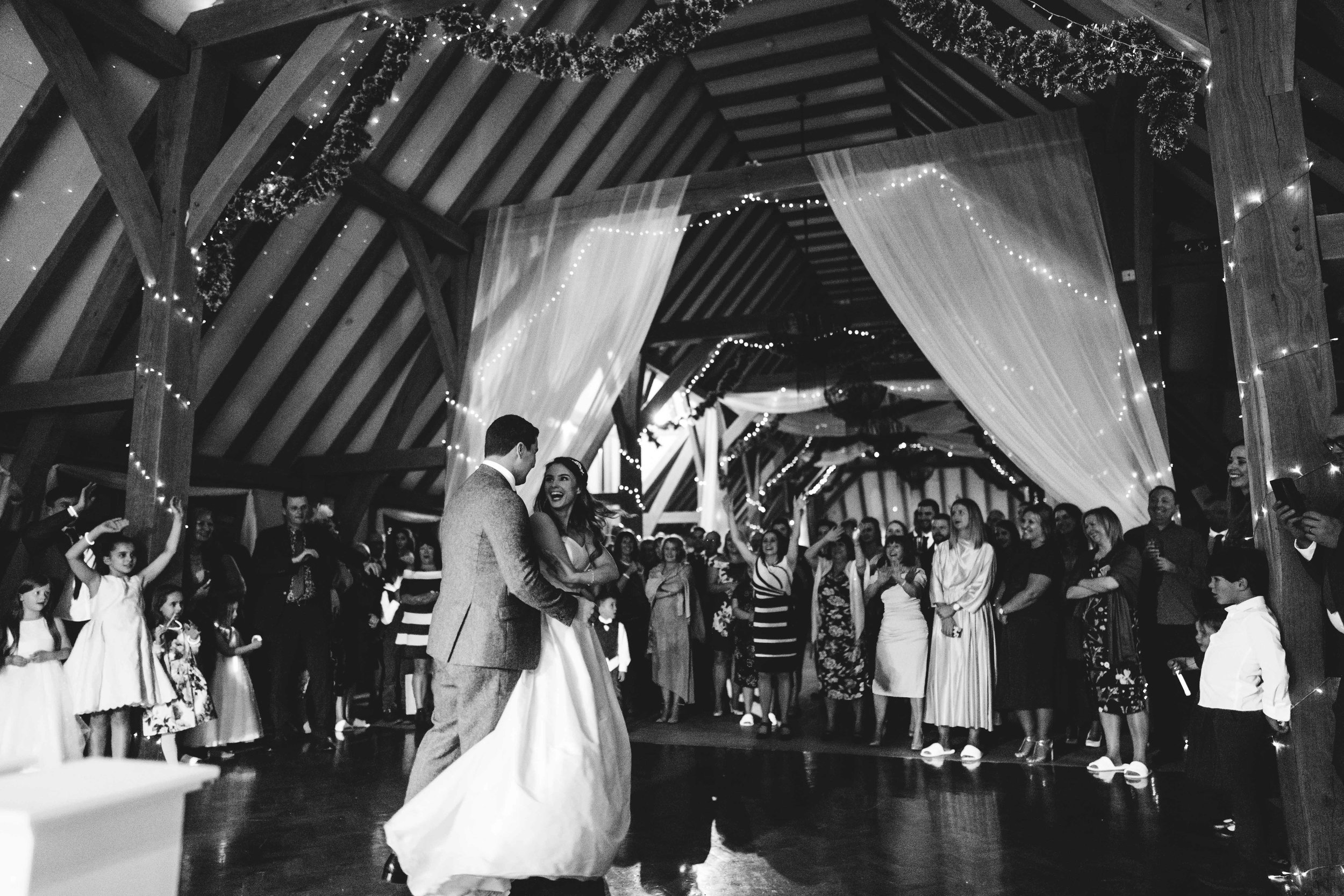 The first dance at the old kent barn