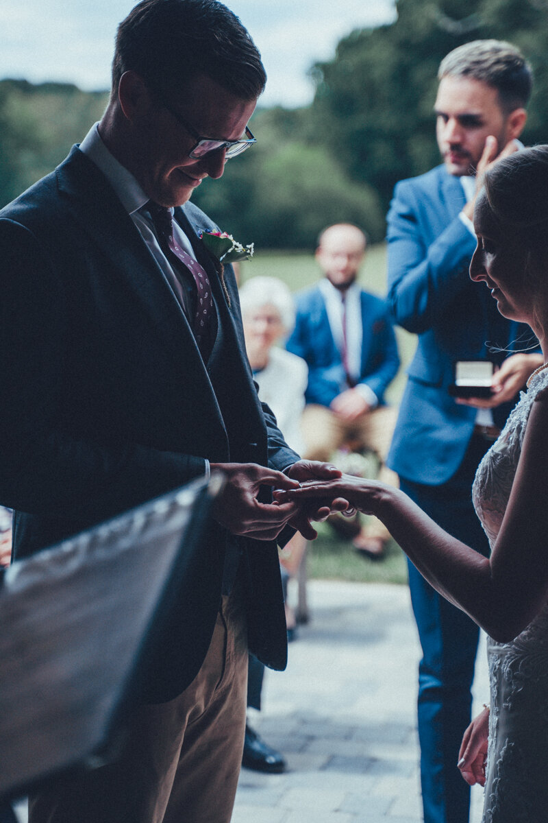 The ring exchange at Oak Barn