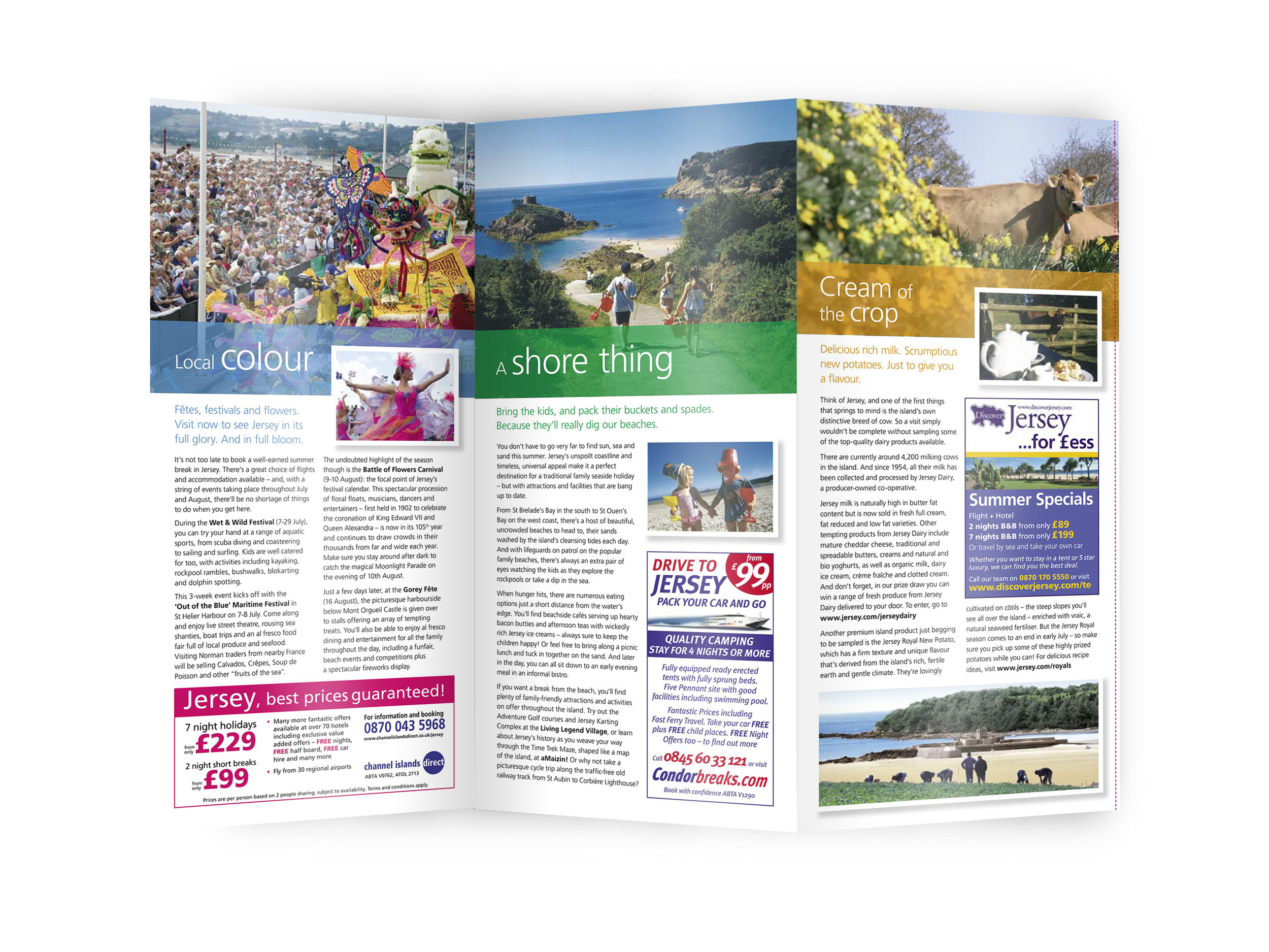 Seasonal newsletter (inside spread)