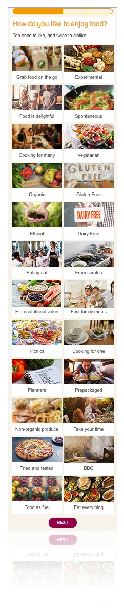 'Live Well For Less' quiz landing page