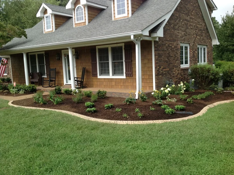 In conventional landscaping, landscape fabric, which then is covered with mulch or rock, is used to prevent weeds from coming up. Unfortunately, covering the earth around perennials is deleterious to the plant. If the landscape fabric was not installed, the exposed soil between all the plants would invite weed habitation. 