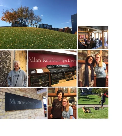 a collage made by Yukimi of her weekend in Minnesota