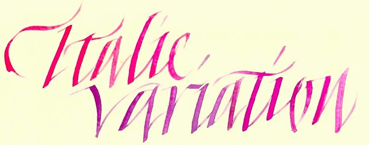 February Workshop: Italic Variations and Florals