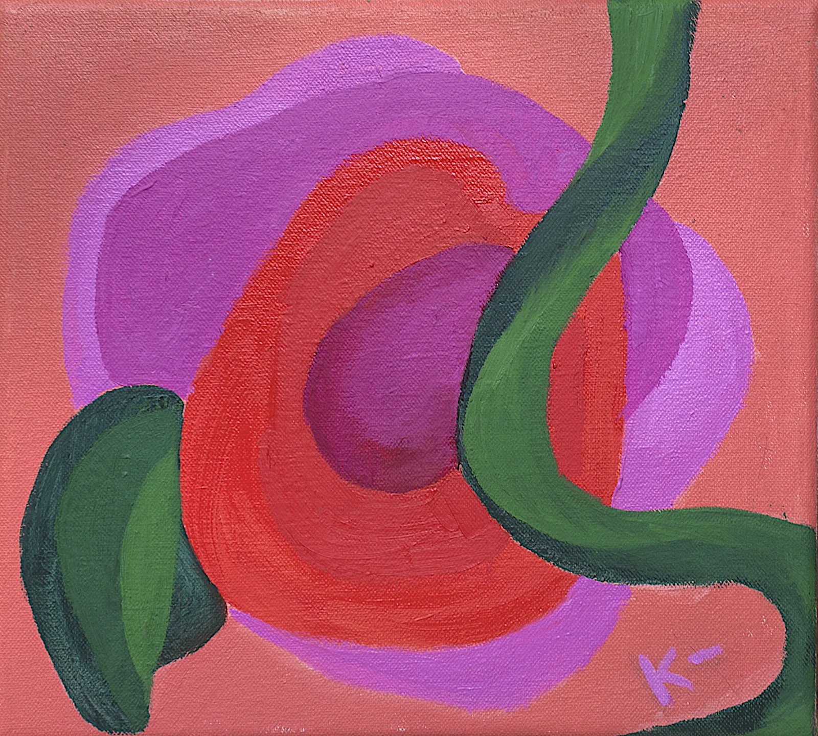 Overripe , oil on canvas, 9x10in