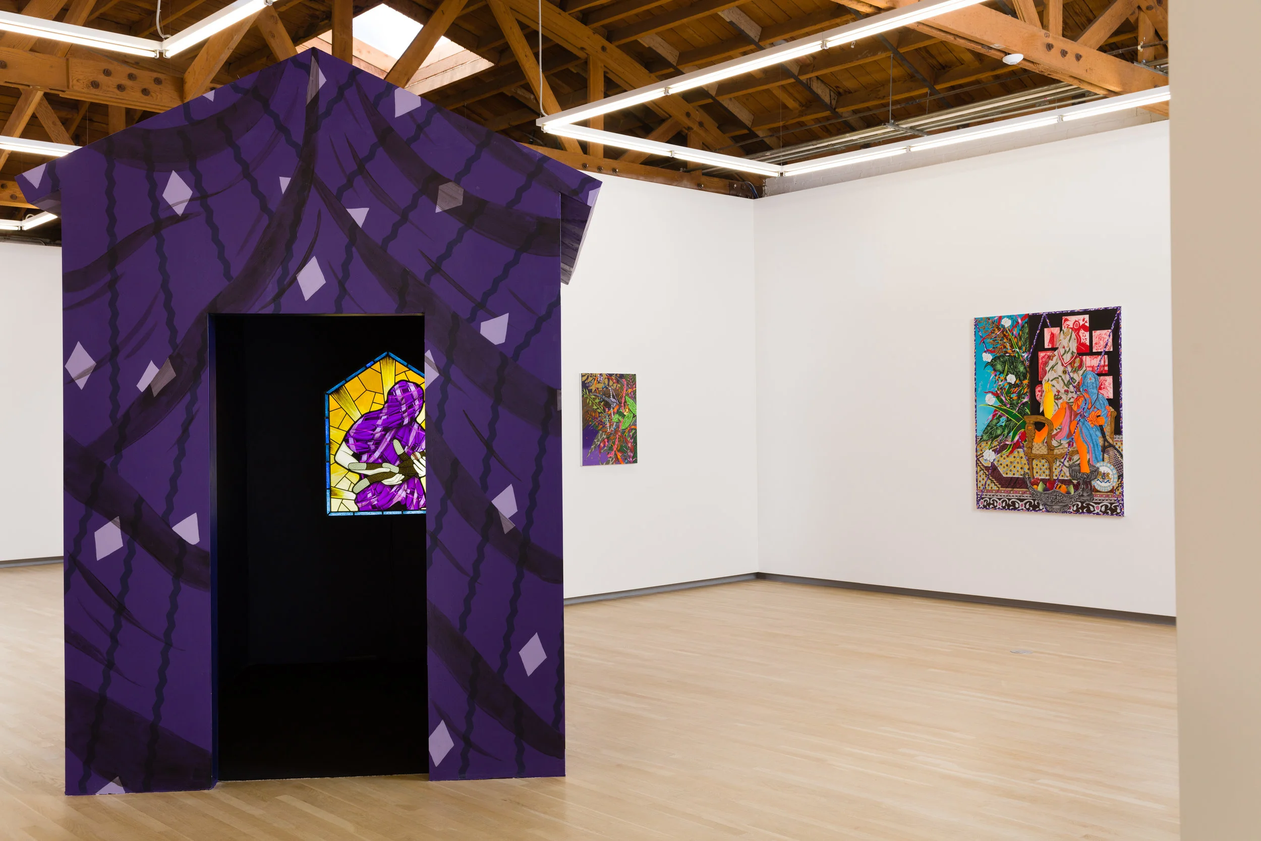 Amir H. Fallah. A Stranger In Your Home, Installation view, Shulamit Nazarian, Los Angeles, September 2017. Photo: Michael Underwood. Courtesy of the artist and Shulamit Nazarian, Los Angeles.