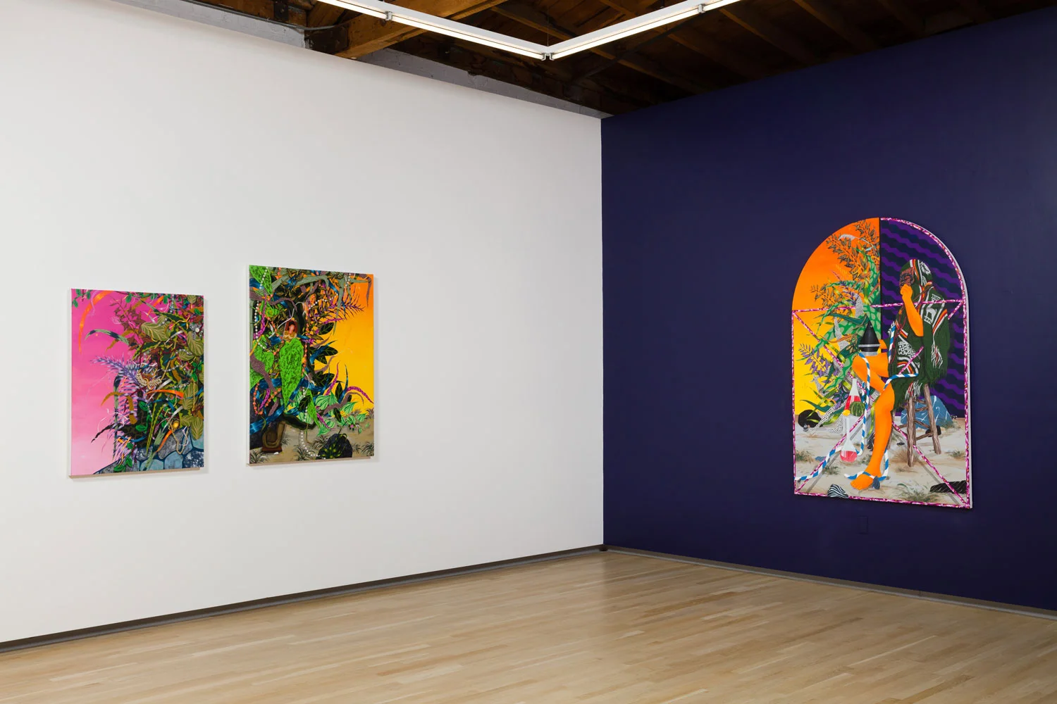 Amir H. Fallah. A Stranger In Your Home, Installation view, Shulamit Nazarian, Los Angeles, September 2017. Photo: Michael Underwood. Courtesy of the artist and Shulamit Nazarian, Los Angeles.