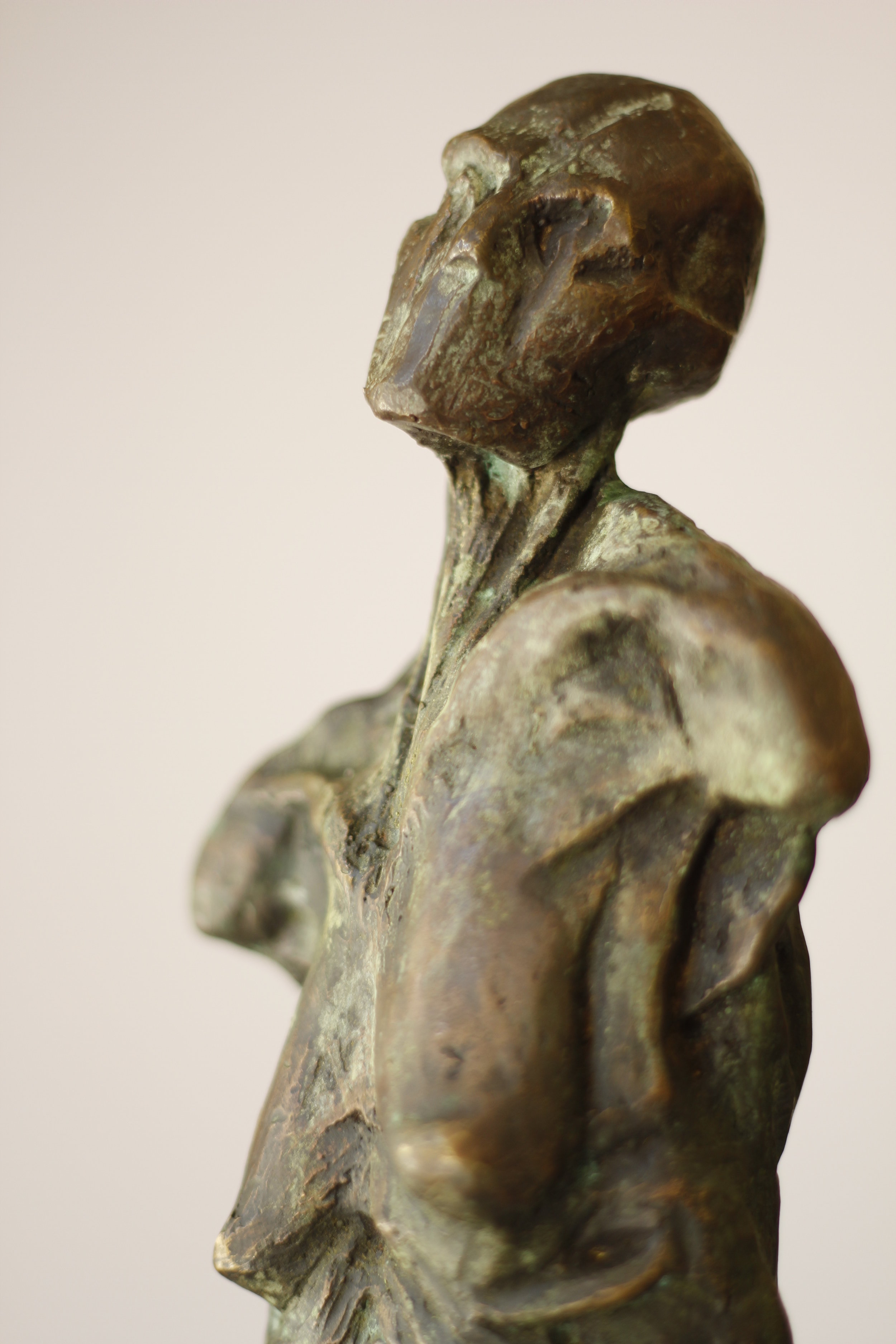   Untitled 2014, 80X20X10, Bronze statue by Mwafak Maklad (from Sweida born in 1988).&nbsp;Photo courtesy of ARA.  