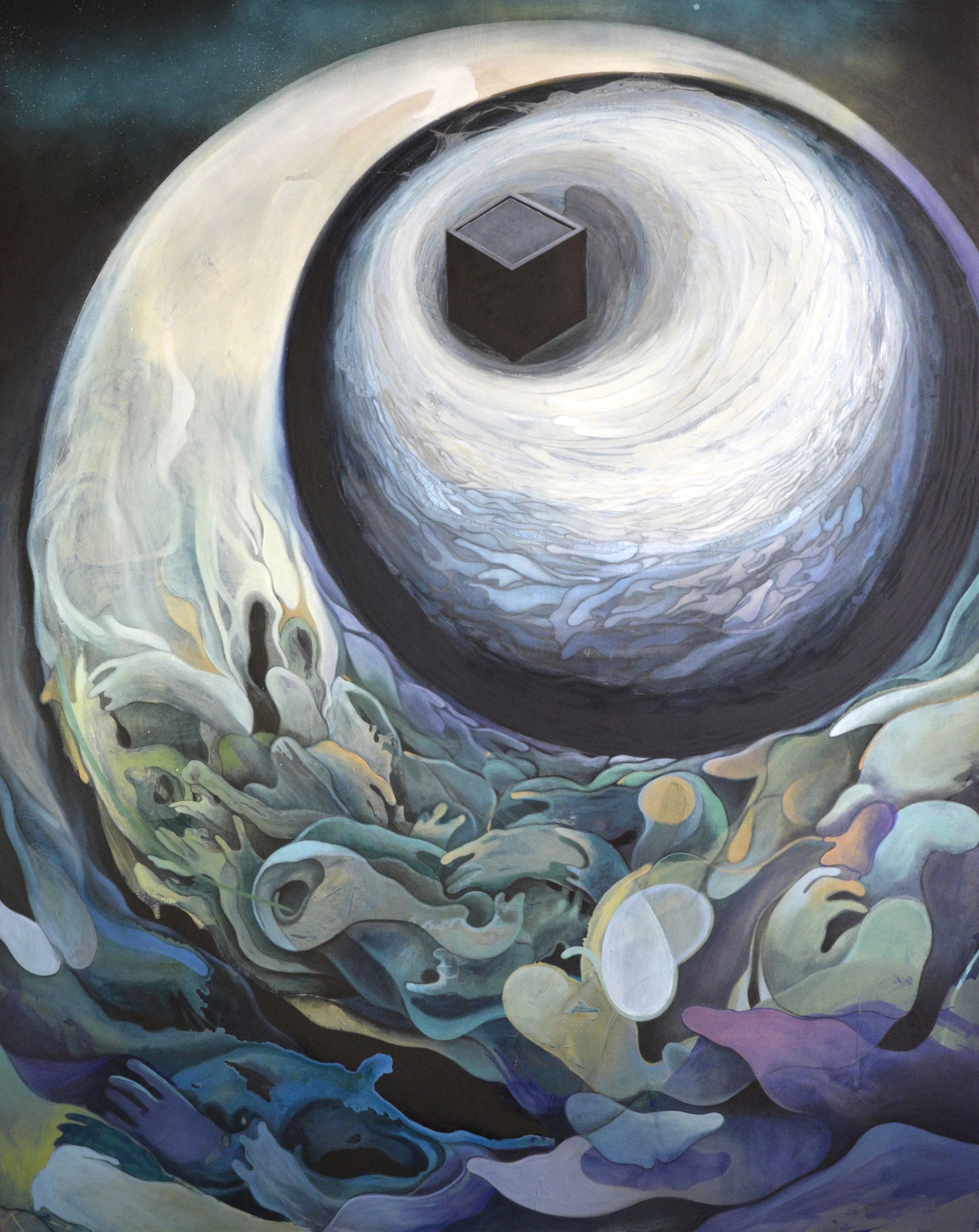 Altawaf in a Parallel Universe. Acrylic on canvas, 200x150cm, 2015 