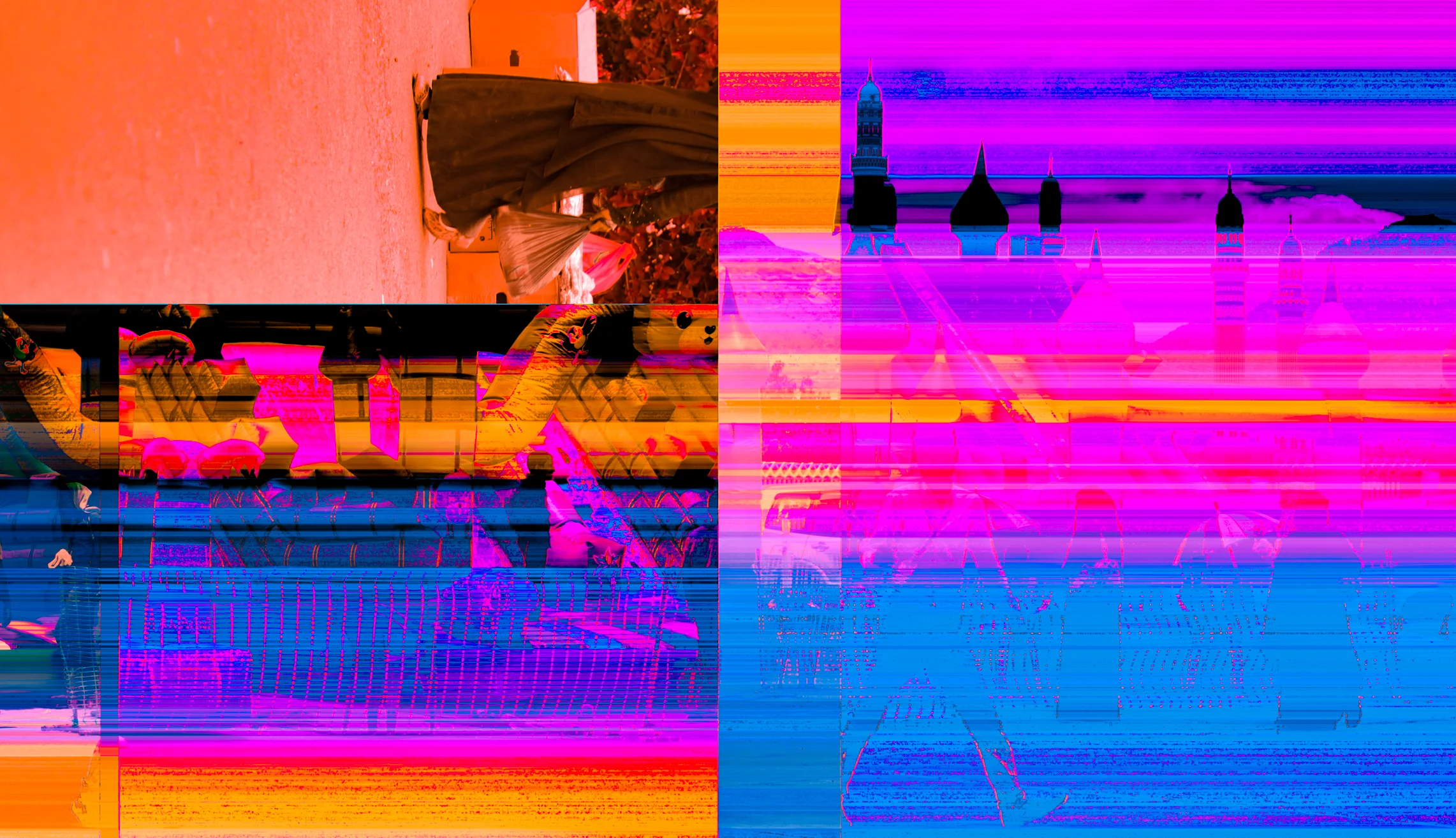 Arif Al-Nomay, File-7478 (Corrupted Files Series), 2014-2018, Light Box, 23.6 x 35.4 in / 60 x 90 cm