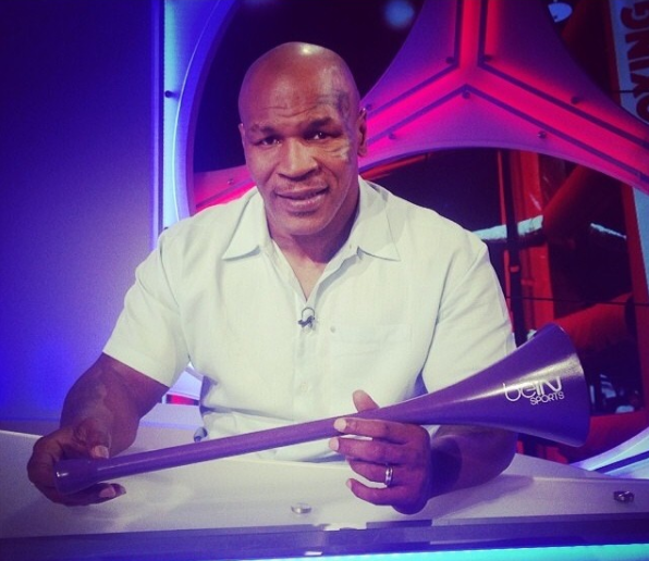 Mike Tyson handling a freshly unboxed Game Changer.