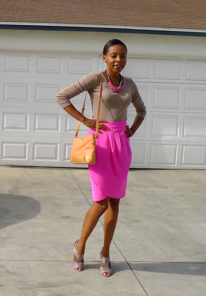 Pink Silk Skirt Outfit — Irie Chic
