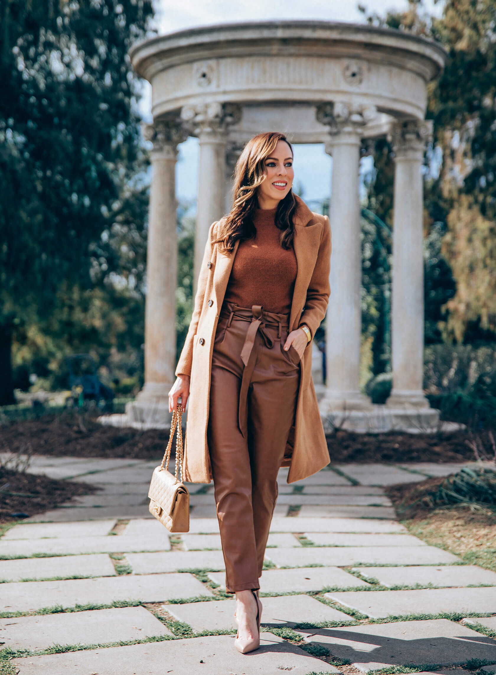 Fall Fashion: Brown Faux Leather Pants — Irie Chic