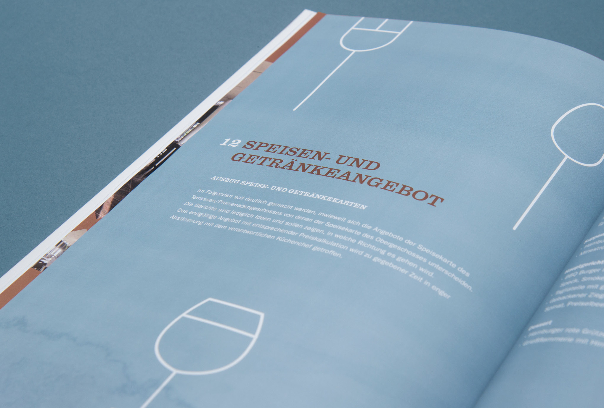 Speisekarte im Übersee Restaurant Buch von Maison van den Boer