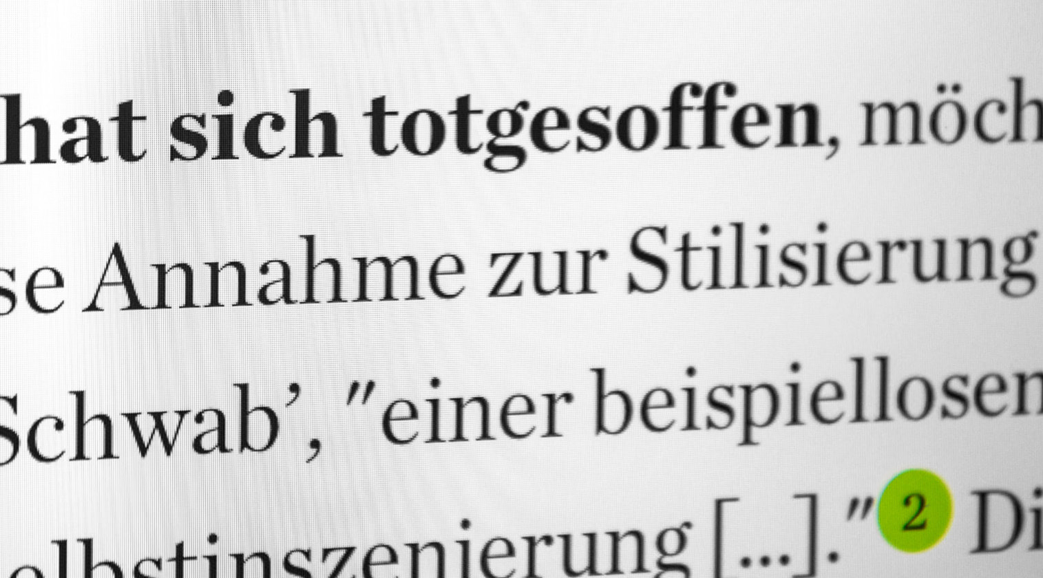 Typografie im Online-Magazin Stellwerk von der Agentur für Kommunikationsdesign sons of ipanema in Köln.