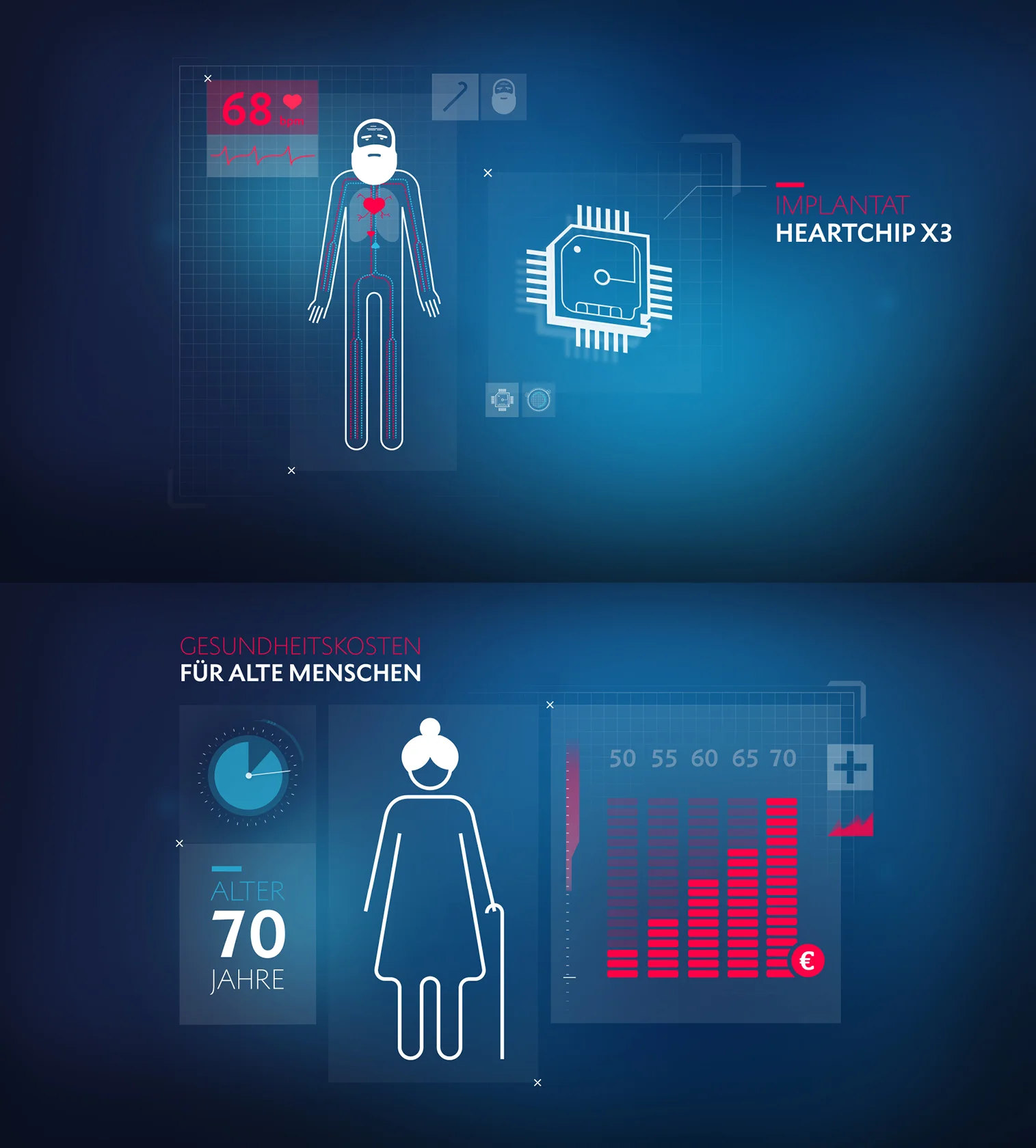 Infografik Gesundheitskosten für alte Menschen in ARD Themenwoche Toleranz gestaltet von den sons of ipanema in Köln.