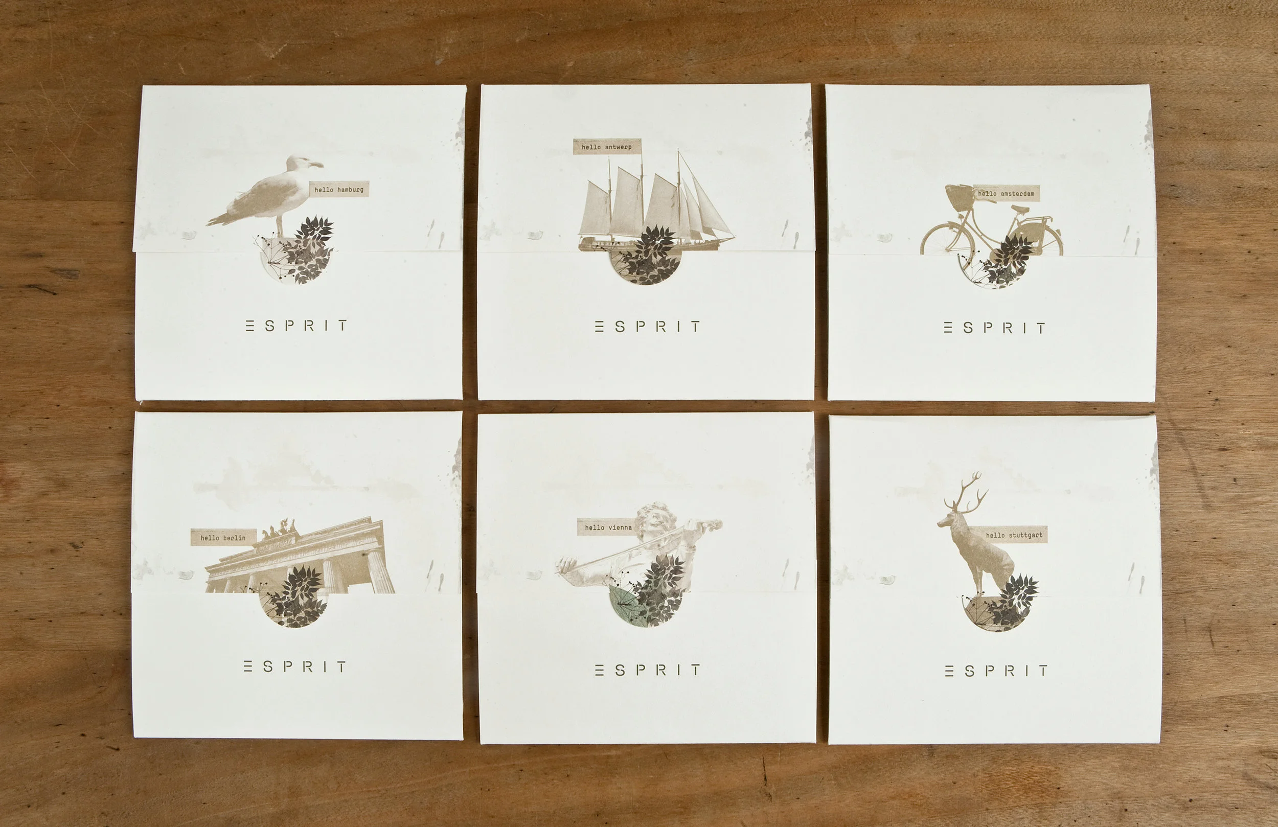 Collage, Illustration und Design für das neue Esprit Store Concept aus der Feder der sons of ipanema aus Köln.