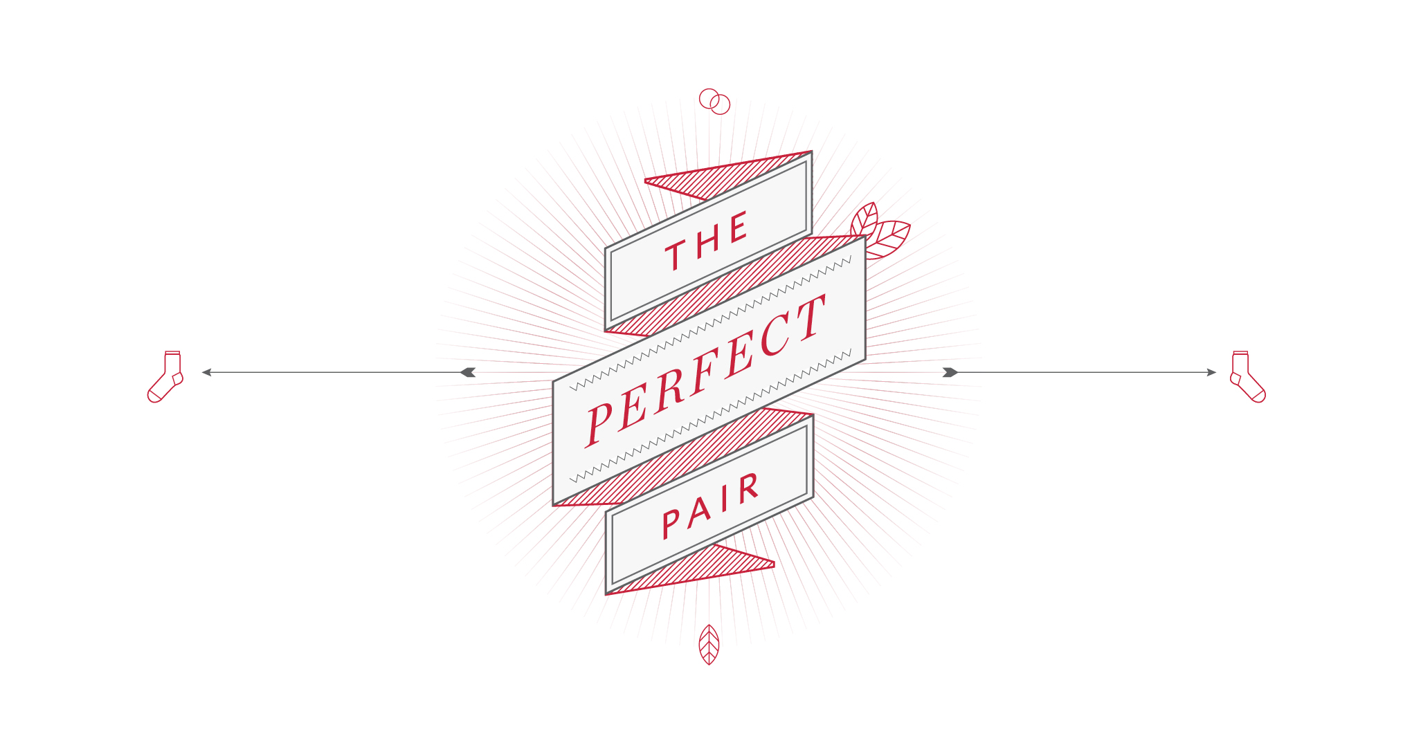 Logogestaltung für The perfect Pair Socken von von ESPRIT. Gestaltet von der Agentur sons of ipanema, in Köln.