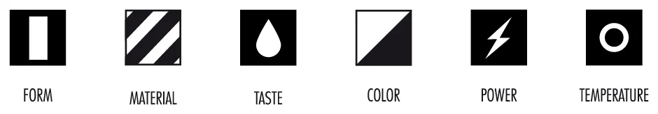 Verschiedene Icons für den RED BULL Film von den sons of ipanema.