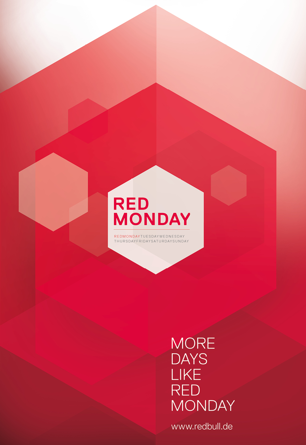 Motion Design, Animation von dem Kreativbüro sons of ipanema für das Gastro-Event Red Monday von Red Bull.