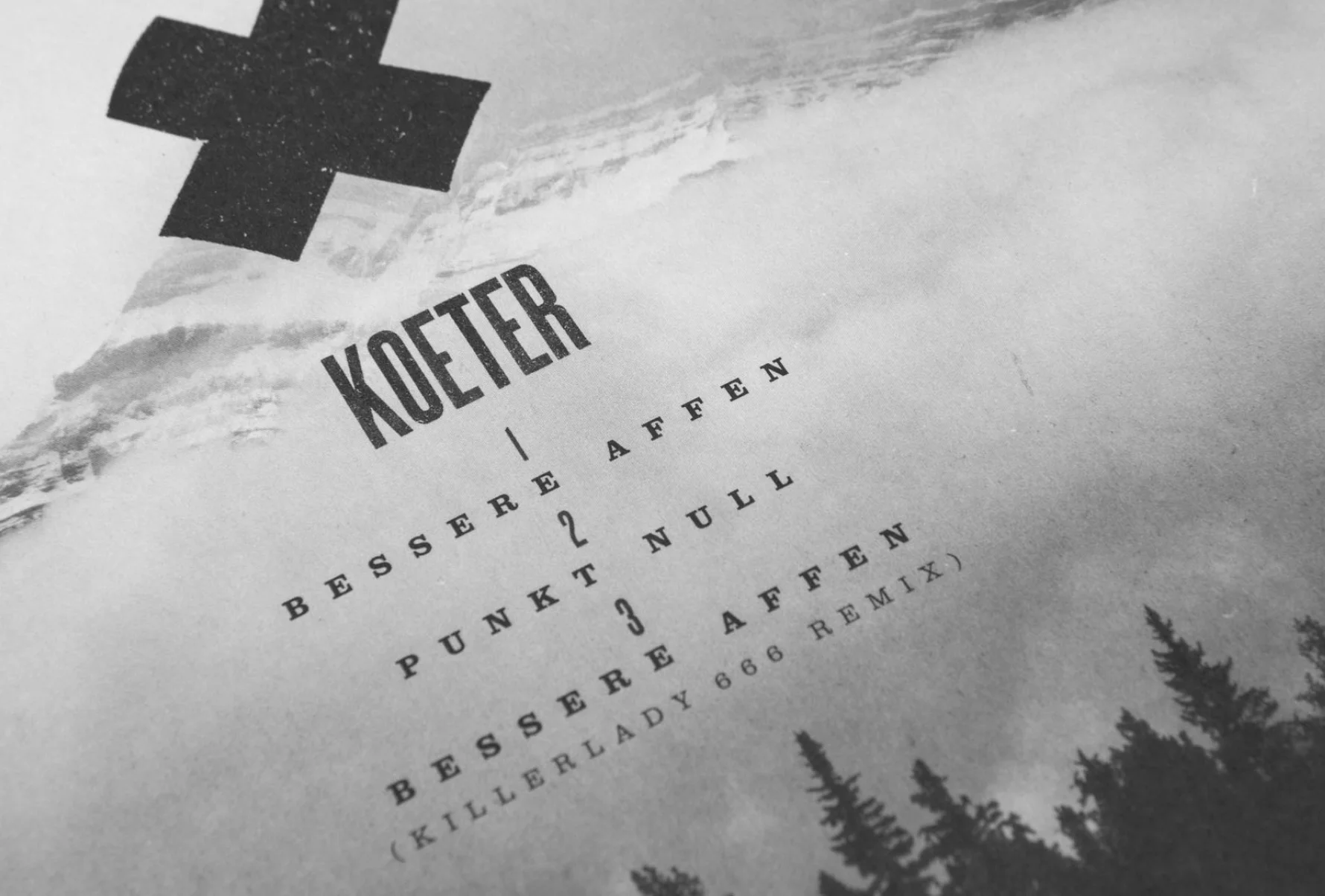 Cover Artwork für die Bands Love A und Koeter aus Trier und Köln. Natürlich aus der Feder des Designstudios sons of ipanema.