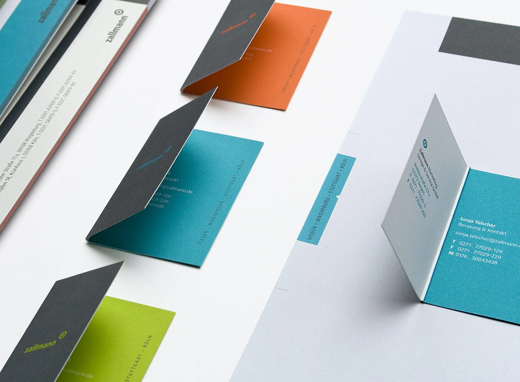 Die sons of ipanema aus Köln haben das neue Corporate Design für die Werbeagentur Zallmann konzipiert und umgesetzt.