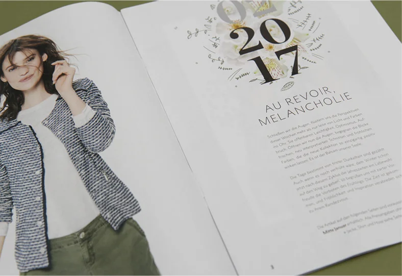 Intro des Magazins für Street One – Magazindesign von den sonsofipanema, einer Werbeagentur aus Köln