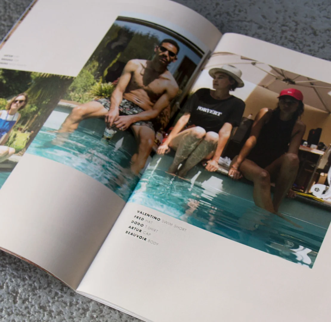 Models am Pool im neuen Summer 2018 Workbook von forvert