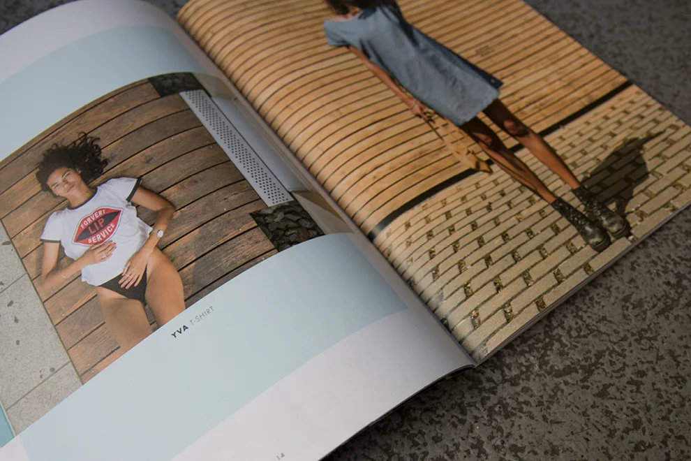 Doppelseitengestaltung im neuen forvert Magazin Summer 2018 / Artwork: sons of ipanema, Cologne