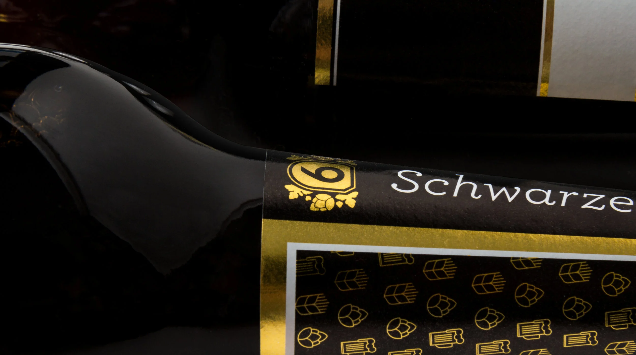 Etikett für das Schwarzbier