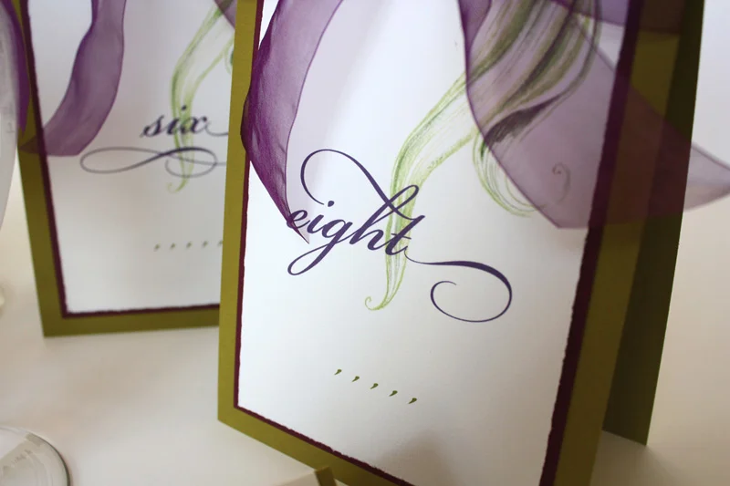 papermelange.com | Calla Lily Wedding Invitations | Paper Melange Custom Event Stationery | Exclusive Invites For Weddings and Events